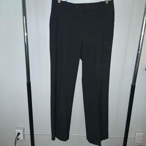 Talbots Heritage black straight leg flat front dress pants Sz 12 trousers New
